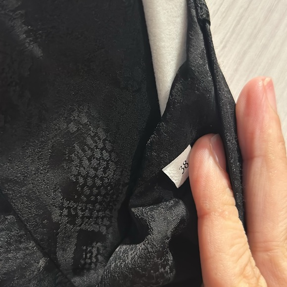 NWOT Sandro Paris mid length Jacquard Dress With Smocking size 4-6 EUR 38 - Picture 9 of 11